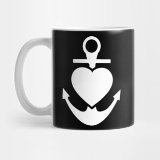 Anchor With Heart Mug